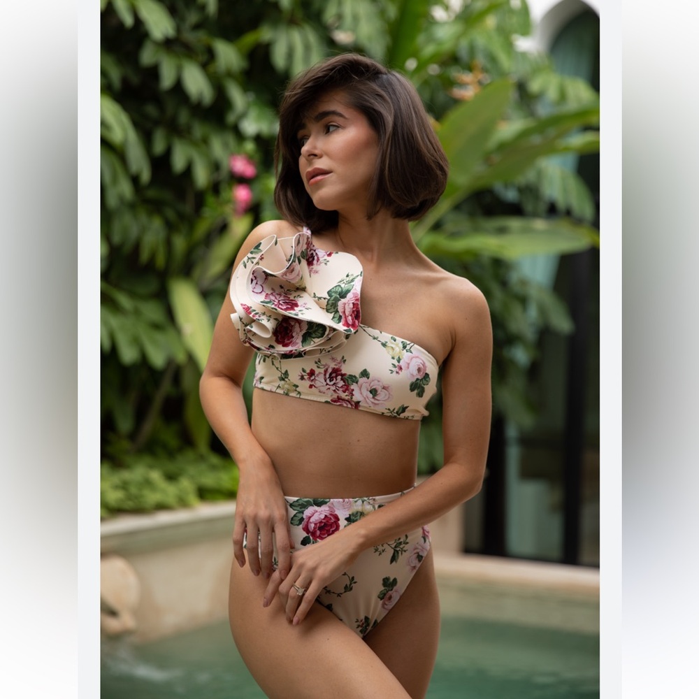 NWT Antonio Melani x The Style Bungalow Miraflores Floral Top & Bottom Swim - Picture 10 of 16